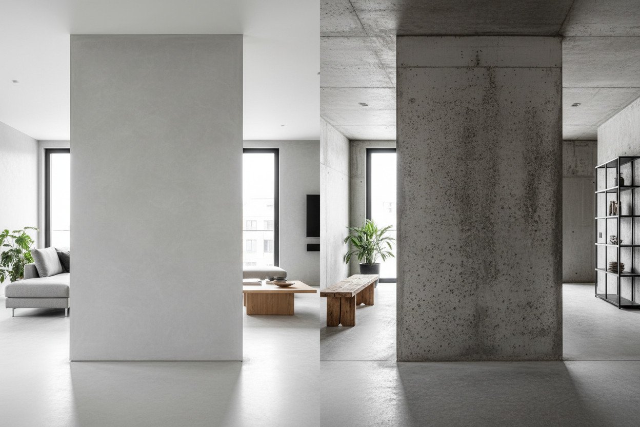 Czym jest mikrocement i jak różni się od betonu dekoracyjnego