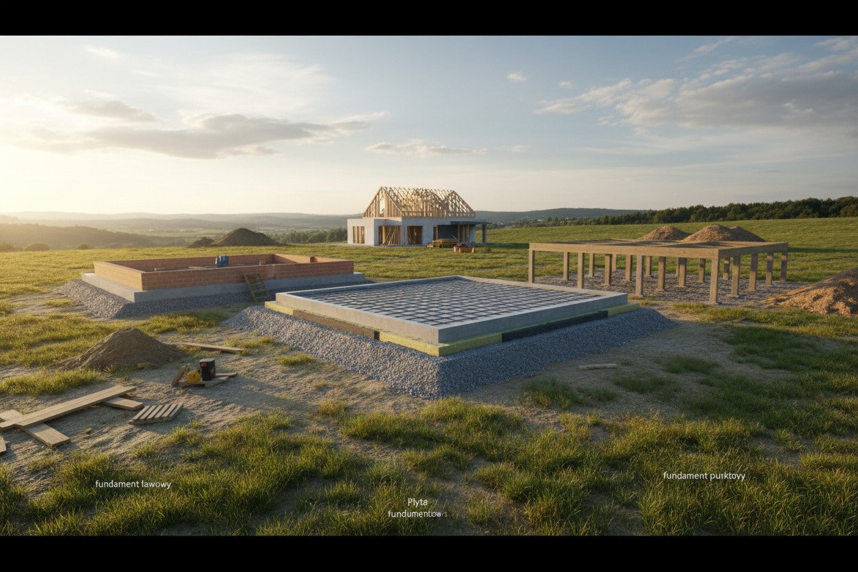 Fundament ławowy, płyta czy punktowy — jak wybrać odpowiedni typ