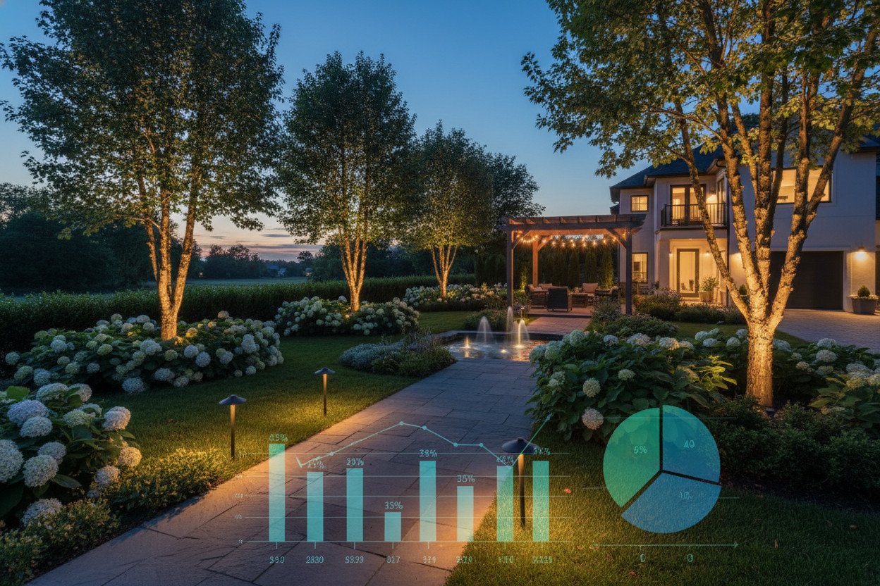 Ile kosztuje oświetlenie ogrodu — zestawienie wydatków