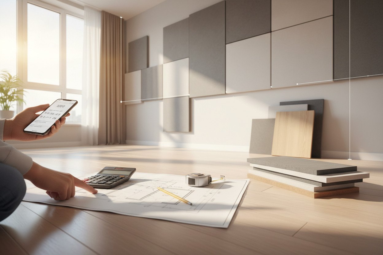 Jak obliczyć, ile paneli potrzebujesz do wyciszenia mieszkania