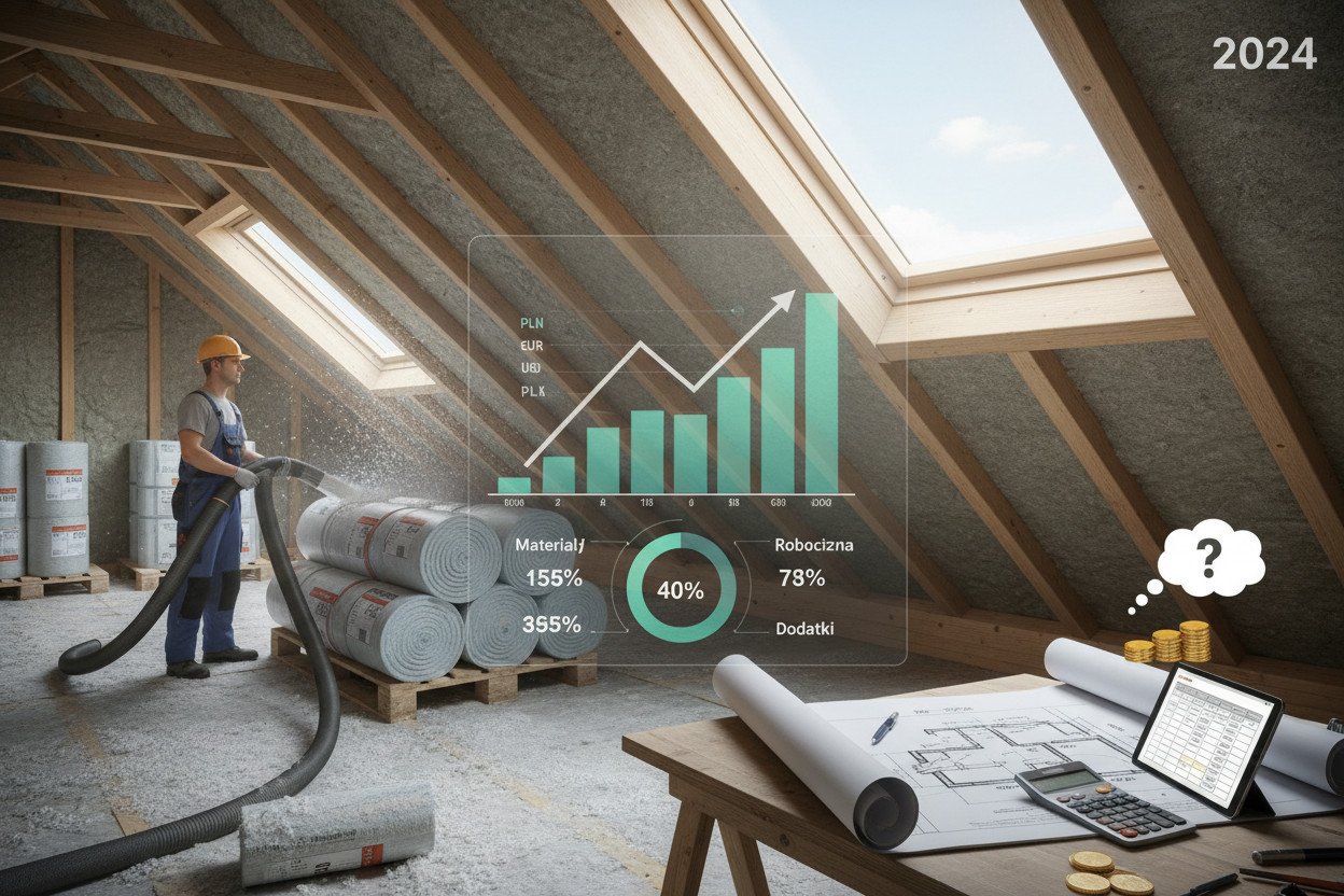 Koszty ocieplenia poddasza w 2024 roku