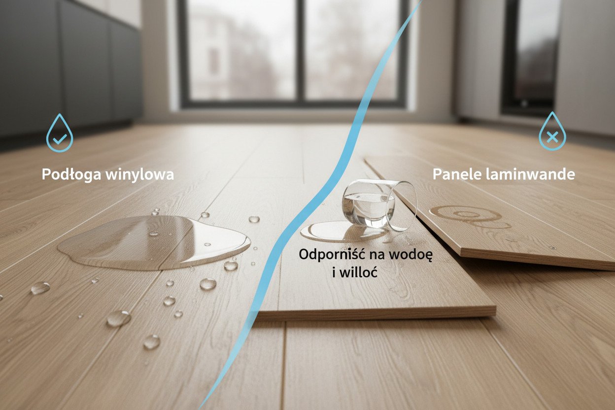 Odporność na wodę i wilgoć — główna przewaga paneli winylowych