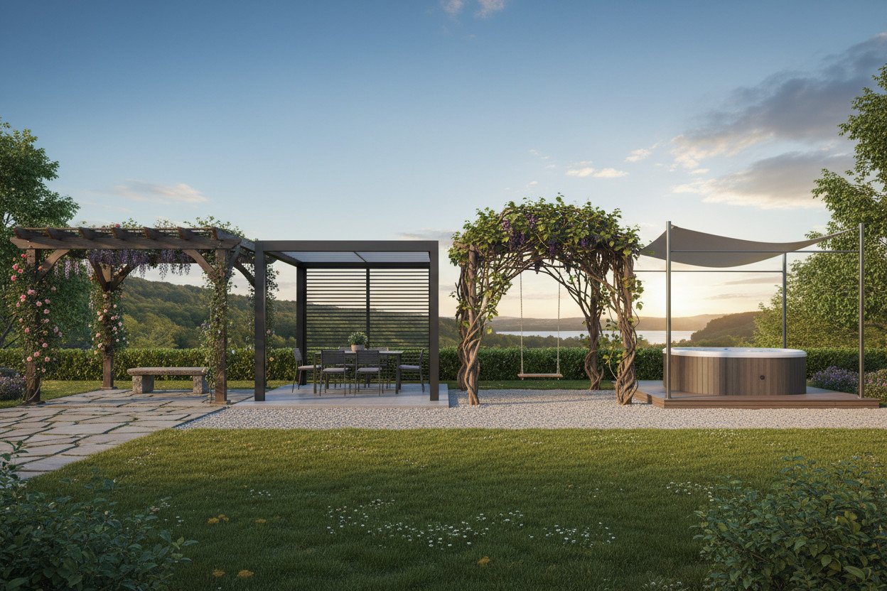 Rodzaje pergoli ogrodowych — co różni konstrukcje między sobą