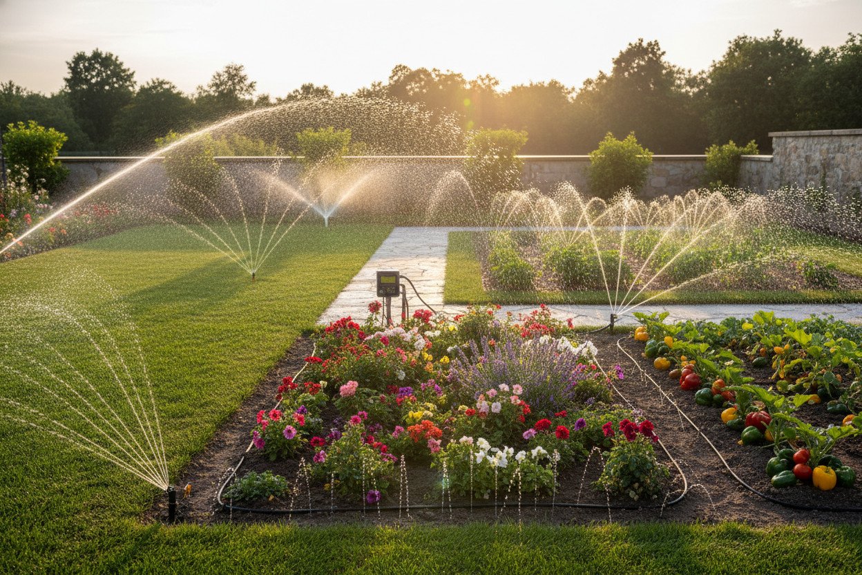 Rodzaje systemów nawadniania — od zraszaczy po nawadnianie kropelkowe