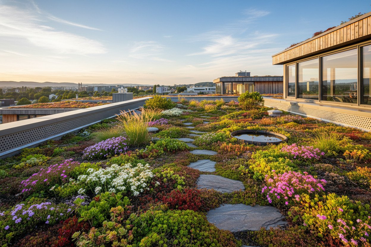 Roślinność dachowa — co sadzić na zielonym dachu